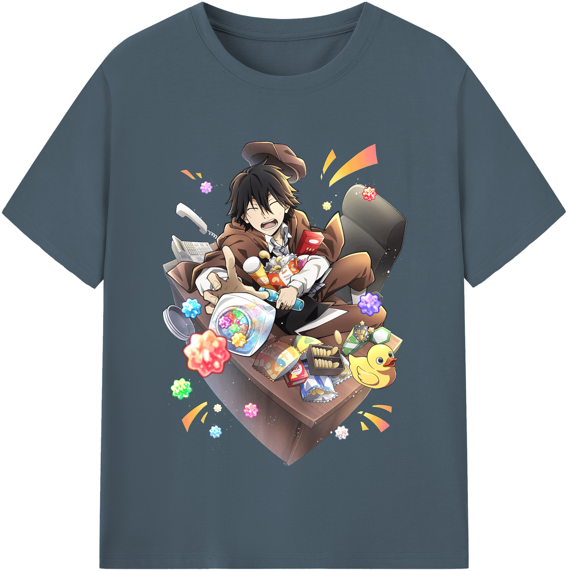 （画像用） 文豪ストレイドッグス Bungo Stray Dogs 綿100％半袖Tシャツ（フロントプリント）